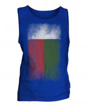 Madagascar Faded Flag Mens Vest