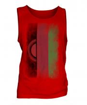 Malawi Faded Flag Mens Vest