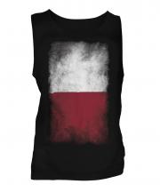Malta Faded Flag Mens Vest
