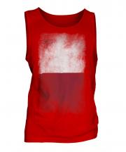 Malta Faded Flag Mens Vest