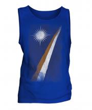 Marshall Islands Faded Flag Mens Vest