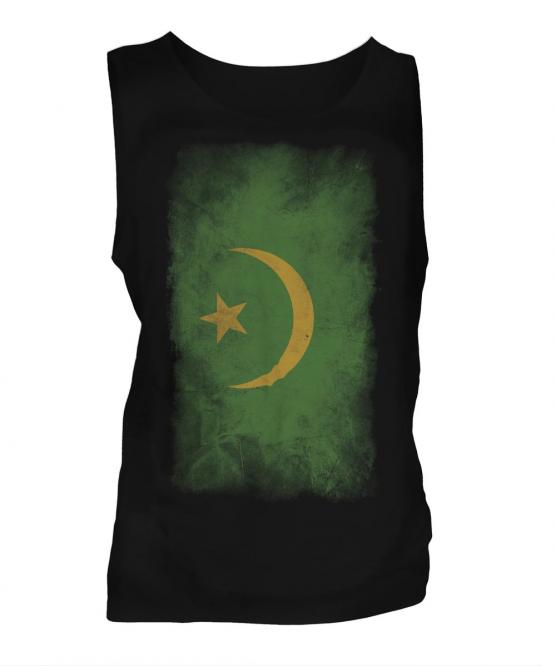 Mauritania Faded Flag Mens Vest