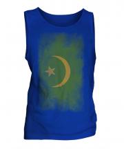 Mauritania Faded Flag Mens Vest