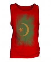 Mauritania Faded Flag Mens Vest