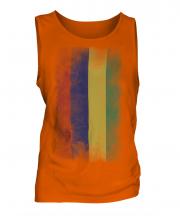 Mauritius Faded Flag Mens Vest