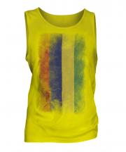 Mauritius Faded Flag Mens Vest