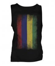Mauritius Faded Flag Mens Vest