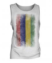 Mauritius Faded Flag Mens Vest