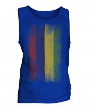 Mauritius Faded Flag Mens Vest