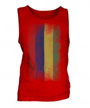 Mauritius Faded Flag Mens Vest