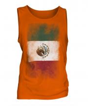 Mexico Faded Flag Mens Vest