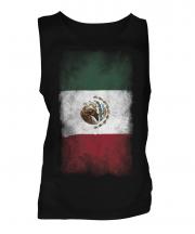 Mexico Faded Flag Mens Vest