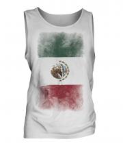 Mexico Faded Flag Mens Vest