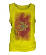 Montenegro Faded Flag Mens Vest