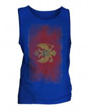 Montenegro Faded Flag Mens Vest