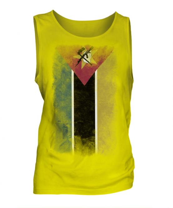 Mozambique Faded Flag Mens Vest