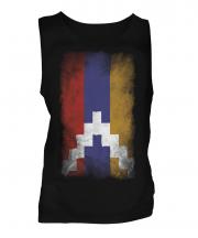Nagorno-Karabakh Republic Faded Flag Mens Vest