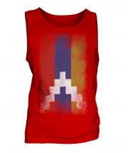 Nagorno-Karabakh Republic Faded Flag Mens Vest