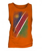 Namibia Faded Flag Mens Vest