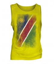Namibia Faded Flag Mens Vest