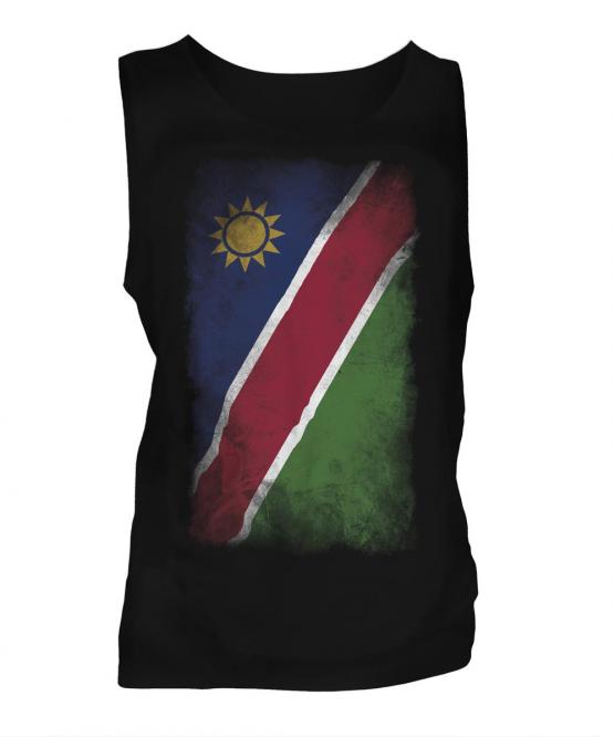 Namibia Faded Flag Mens Vest