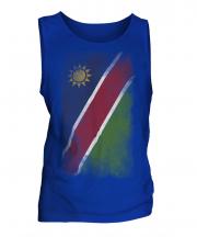 Namibia Faded Flag Mens Vest
