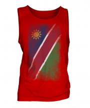 Namibia Faded Flag Mens Vest