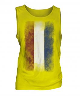 Netherlands Faded Flag Mens Vest