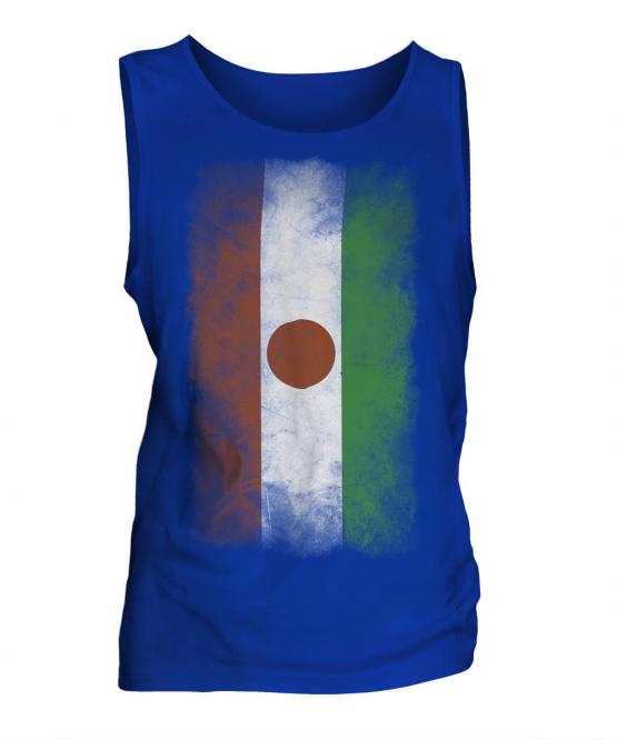Niger Faded Flag Mens Vest