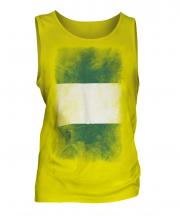 Nigeria Faded Flag Mens Vest