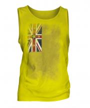 Niue Faded Flag Mens Vest