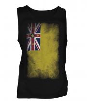 Niue Faded Flag Mens Vest