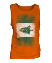 Norfolk Island Faded Flag Mens Vest