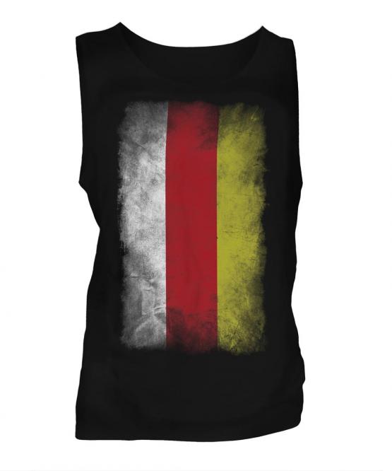 North Ossetia Faded Flag Mens Vest