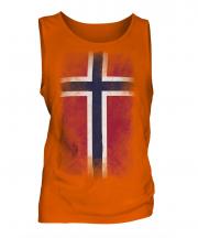 Norway Faded Flag Mens Vest