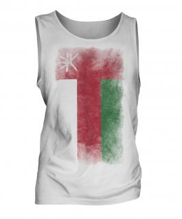 Oman Faded Flag Mens Vest