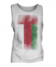 Oman Faded Flag Mens Vest