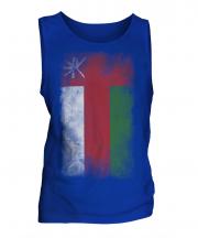 Oman Faded Flag Mens Vest