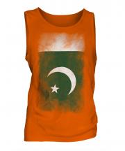 Pakistan Faded Flag Mens Vest