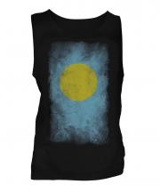 Palau Faded Flag Mens Vest