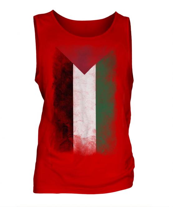 Palestine Faded Flag Mens Vest