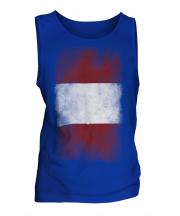 Peru Faded Flag Mens Vest