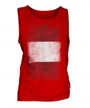Peru Faded Flag Mens Vest