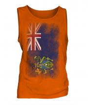 Pitcairn Islands Faded Flag Mens Vest