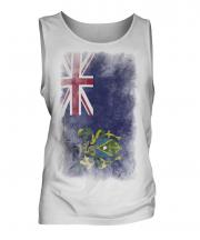 Pitcairn Islands Faded Flag Mens Vest
