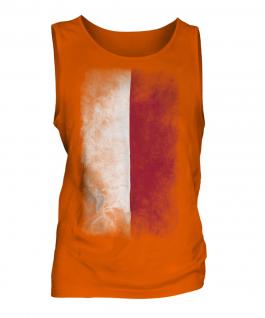Poland Faded Flag Mens Vest