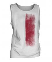 Poland Faded Flag Mens Vest