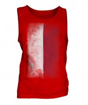 Poland Faded Flag Mens Vest