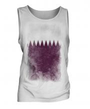 Qatar Faded Flag Mens Vest