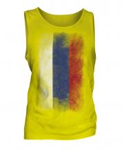 Russia Faded Flag Mens Vest